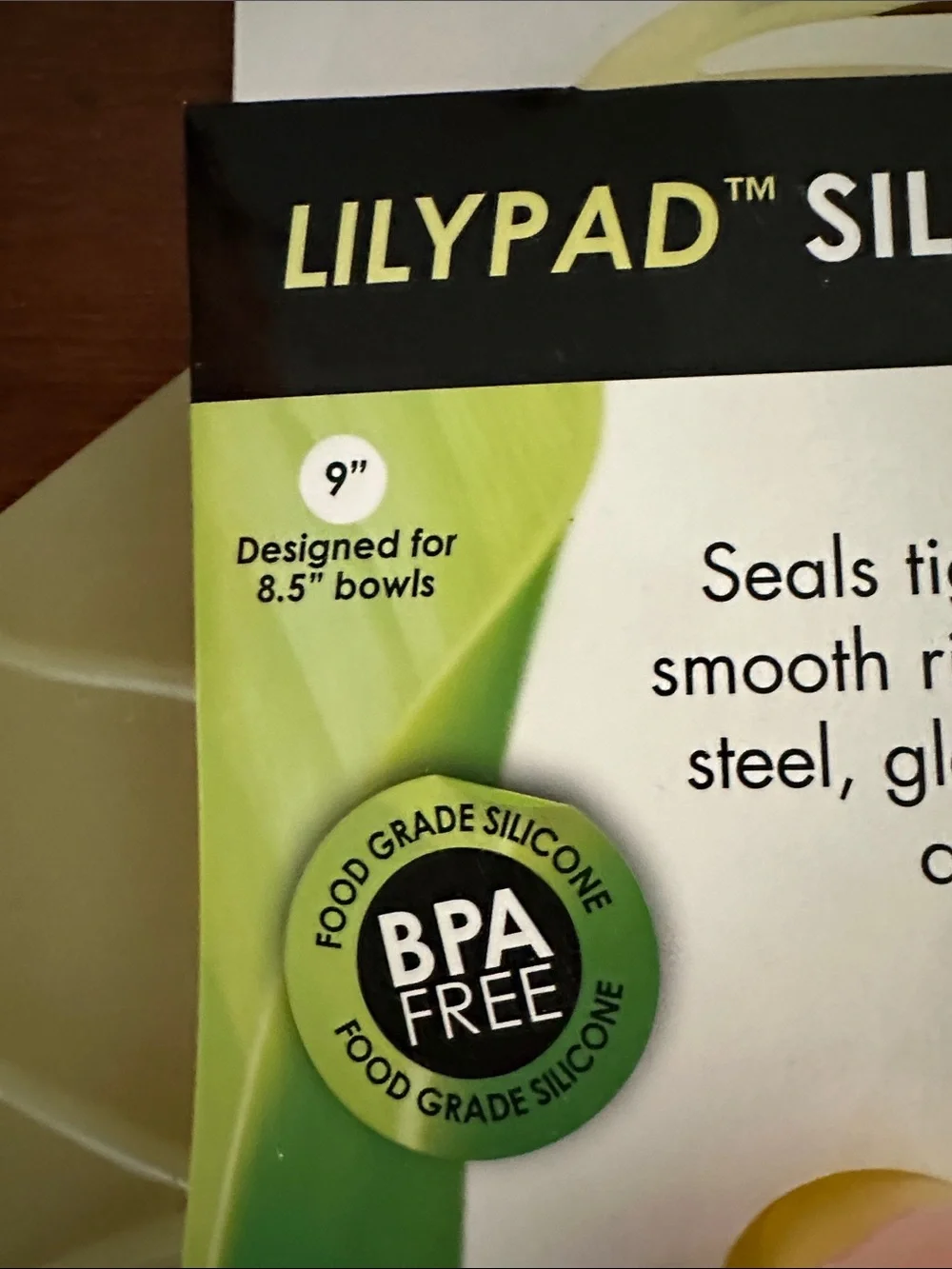 Lilypad Silicone Lid – yellow green Bowl Cover